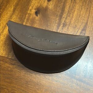 Brown Leather Men's Sunglasses Case